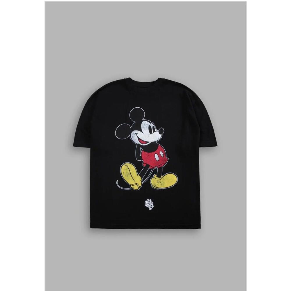 Black Mickey Mouse Graphic T-Shirt